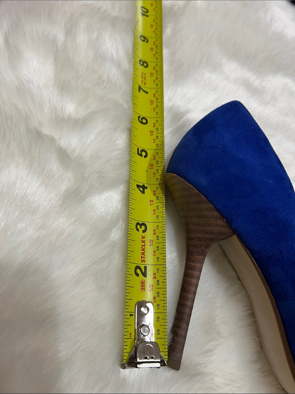 Guess by Marciano Genuine Suede GWCarrie Pointed Toe Cobalt Blue Pumps Heels 7.5 - Picture 9 of 12